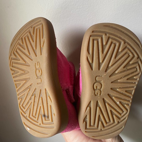 UGG INFANT KEELAN PINK AZALEA SIZE 2/3 BOOTIES BOOTS - Picture 5 of 6